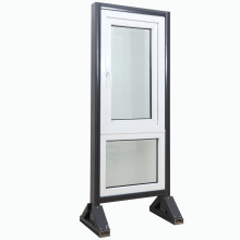 Fenêtre d&#39;oscillation en verre de double de PVC en plastique de PVC UPVC